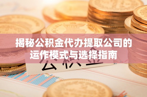 阿拉山口揭秘公积金代办提取公司的运作模式与选择指南