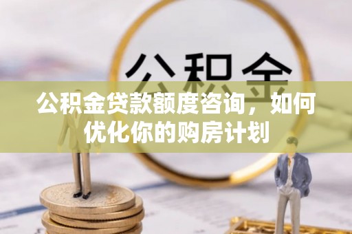 阿拉山口公积金贷款额度咨询，如何优化你的购房计划