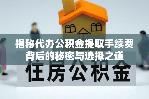 阿拉山口揭秘代办公积金提取手续费背后的秘密与选择之道