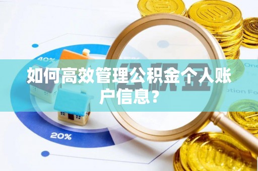 阿拉山口如何高效管理公积金个人账户信息？