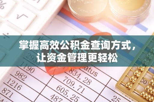 阿拉山口掌握高效公积金查询方式，让资金管理更轻松
